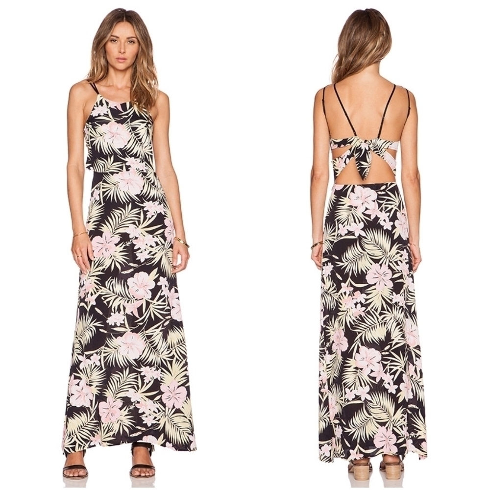 For Love & Lemons Palms Maxi Dress size S NWT